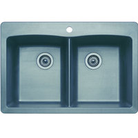 Double Bowl Kitchen Sink 33'' x 22'' x 9-1/2'' Double Bowl Kitchen Sink 33'' x 22'' x 9-1/2''