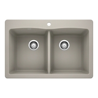 Double Bowl Kitchen Sink 33'' x 22'' x 9-1/2'' Double Bowl Kitchen Sink 33'' x 22'' x 9-1/2''