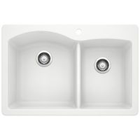 Double Bowl Kitchen Sink 33'' x 22'' x 9-6/7''