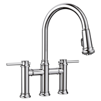 Pull-Out Spray Kitchen Faucet Bridge Faucet