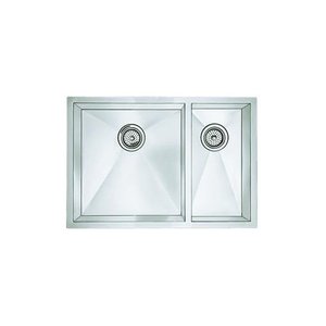 B516213 Precision Stainless Steel Undermount - Double Bowl Kitchen Sink - Stainless Steel B516213 Precision Stainless Steel Undermount - Double Bowl Kitchen Sink - Stainless Steel