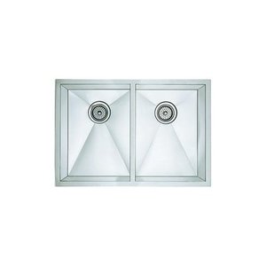 B516220 Precision Stainless Steel Undermount - Double Bowl Kitchen Sink - Stainless Steel B516220 Precision Stainless Steel Undermount - Double Bowl Kitchen Sink - Stainless Steel