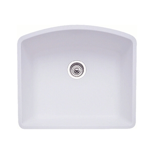 B440175 Diamond White/Color Undermount - Single Bowl Kitchen Sink - White B440175 Diamond White/Color Undermount - Single Bowl Kitchen Sink - White