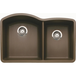 B440177 Diamond White/Color Undermount - Double Bowl Kitchen Sink - Cafe Brown B440177 Diamond White/Color Undermount - Double Bowl Kitchen Sink - Cafe Brown