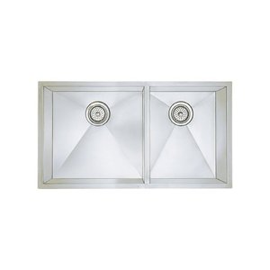 B515821 Precision Stainless Steel Undermount - Double Bowl Kitchen Sink - Stainless Steel B515821 Precision Stainless Steel Undermount - Double Bowl Kitchen Sink - Stainless Steel