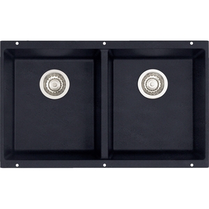 B516322 Precis White/Color Undermount - Double Bowl Kitchen Sink - Anthracite B516322 Precis White/Color Undermount - Double Bowl Kitchen Sink - Anthracite