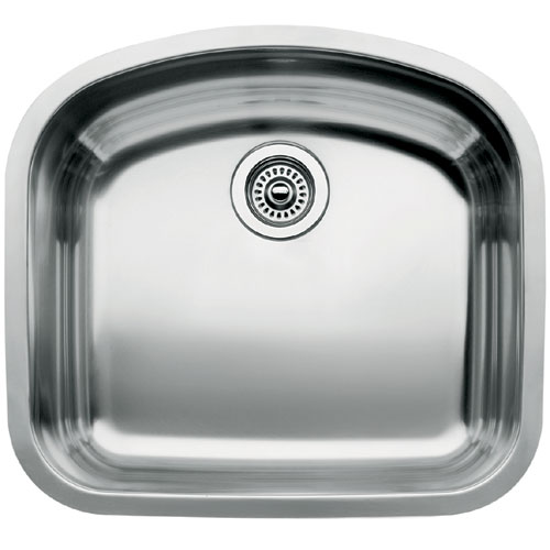 B440248 Wave Stainless Steel Undermount - Single Bowl Kitchen Sink - Stainless Steel B440248 Wave Stainless Steel Undermount - Single Bowl Kitchen Sink - Stainless Steel
