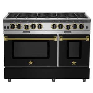 BRNB606FTV2 RNB Series Gas Range - Black / Gold BRNB606FTV2 RNB Series Gas Range - Black / Gold