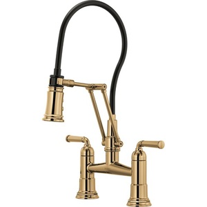 D62274LFPG Rook Pull-Out Spray Kitchen Faucet - Polished Gold D62274LFPG Rook Pull-Out Spray Kitchen Faucet - Polished Gold