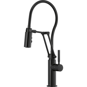D63121lfbl Solna Pull Out Spray Kitchen Faucet Matte Black At