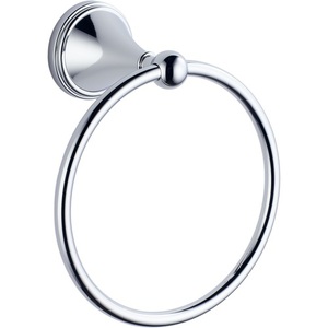 D69546PC Tresa Towel Ring Bathroom Accessory - Chrome D69546PC Tresa Towel Ring Bathroom Accessory - Chrome