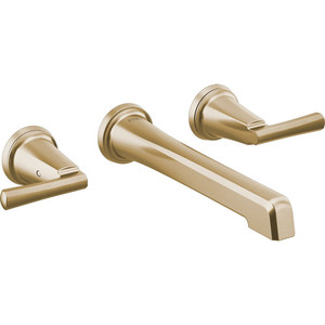 DT65898LFGLLHP/DHL5898GL/DR65800 Levoir Wall Mount Bathroom Faucet Bathroom Faucet - Brilliance Luxe Gold DT65898LFGLLHP/DHL5898GL/DR65800 Levoir Wall Mount Bathroom Faucet Bathroom Faucet - Brilliance Luxe Gold