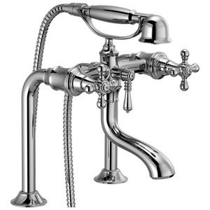 DT70338PC/DT70210PCLHP/DRP73765PC Tresa Deck Mount With Handshower Tub Faucet - Chrome DT70338PC/DT70210PCLHP/DRP73765PC Tresa Deck Mount With Handshower Tub Faucet - Chrome