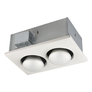 B163 With Light Bathroom Fan - White B163 With Light Bathroom Fan - White