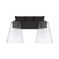 Bathroom Lighting (2 Bulbs) 14-3/4" Width Bathroom Lighting (2 Bulbs) 14-3/4" Width