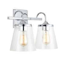 Bathroom Lighting (2 Bulbs) 15-1/4" Width Bathroom Lighting (2 Bulbs) 15-1/4" Width