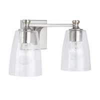 Bathroom Lighting (2 Bulbs) 15-1/4" Width Bathroom Lighting (2 Bulbs) 15-1/4" Width