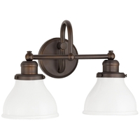 Bathroom Lighting (2 Bulbs) 16-1/4" Width Bathroom Lighting (2 Bulbs) 16-1/4" Width