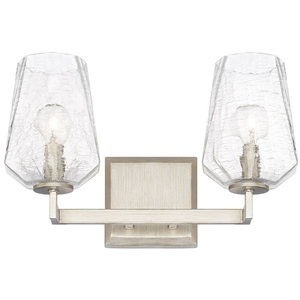 C111221BS317 Arden 2 Bulb Bathroom Lighting - Brushed Silver C111221BS317 Arden 2 Bulb Bathroom Lighting - Brushed Silver