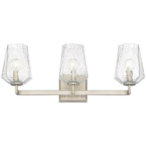 C111231BS317 Arden 3 Bulb Bathroom Lighting - Brushed Silver C111231BS317 Arden 3 Bulb Bathroom Lighting - Brushed Silver
