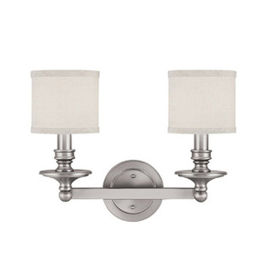 C1237MN451 Midtown 2 Bulb Bathroom Lighting - Matte Nickel C1237MN451 Midtown 2 Bulb Bathroom Lighting - Matte Nickel