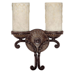 C1592WB261 Highlands 2 Bulb Bathroom Lighting - Weather Brown C1592WB261 Highlands 2 Bulb Bathroom Lighting - Weather Brown