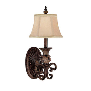 C1876CB436 Manchester 1 Bulb Wall Sconce - Chesterfield Brown C1876CB436 Manchester 1 Bulb Wall Sconce - Chesterfield Brown