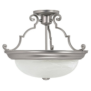 C2717MN Semi Flush Mount Ceiling Light - Matte Nickel C2717MN Semi Flush Mount Ceiling Light - Matte Nickel