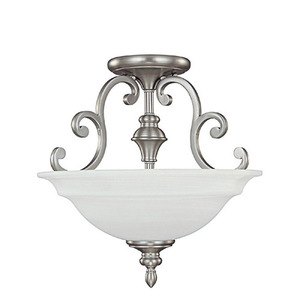 C3071MN Chandler Semi Flush Mount Ceiling Light - Matte Nickel C3071MN Chandler Semi Flush Mount Ceiling Light - Matte Nickel