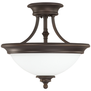 C3418BBSW Belmont Semi Flush Mount Ceiling Light - Burnished Bronze C3418BBSW Belmont Semi Flush Mount Ceiling Light - Burnished Bronze