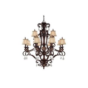 C3522CB440CR Manchester Large Foyer Chandelier Chandelier - Chesterfield Brown C3522CB440CR Manchester Large Foyer Chandelier Chandelier - Chesterfield Brown