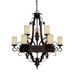 C3609ri125 River Crest Large Foyer Chandelier Rustic C3609ri125 River Crest Large Foyer Chandelier Rustic Iron