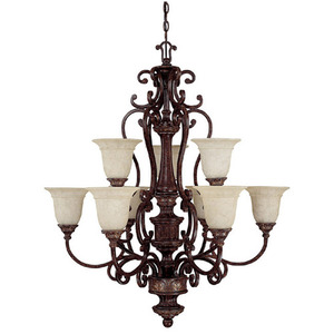 C3639CB283 Chesterfield Large Foyer Chandelier Chandelier - Chesterfield Brown C3639CB283 Chesterfield Large Foyer Chandelier Chandelier - Chesterfield Brown