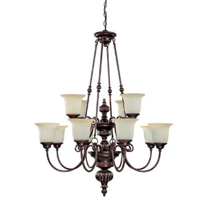 C3782BB291 Avery Large Foyer Chandelier Chandelier - Burnished Bronze C3782BB291 Avery Large Foyer Chandelier Chandelier - Burnished Bronze