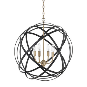 C4234AB Axis Entrance / Foyer Pendant Light - Aged Brass and Black C4234AB Axis Entrance / Foyer Pendant Light - Aged Brass and Black