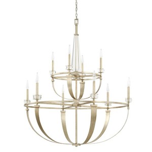 C428101WG Karina Large Foyer Chandelier Chandelier - Winter Gold C428101WG Karina Large Foyer Chandelier Chandelier - Winter Gold