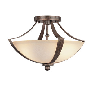 C4334RTMS Soho Semi Flush Mount Ceiling Light - Rustic C4334RTMS Soho Semi Flush Mount Ceiling Light - Rustic