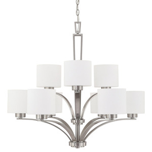 C4349BN103 Steele Mid Sized Chandelier Chandelier - Brushed Nickel C4349BN103 Steele Mid Sized Chandelier Chandelier - Brushed Nickel
