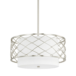 C4833BN612 Sawyer Drum Pendant Pendant Light - Brushed Nickel C4833BN612 Sawyer Drum Pendant Pendant Light - Brushed Nickel