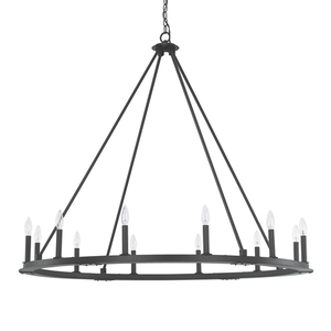C4912BI000 Pearson Large Foyer Chandelier Chandelier - Black Iron C4912BI000 Pearson Large Foyer Chandelier Chandelier - Black Iron