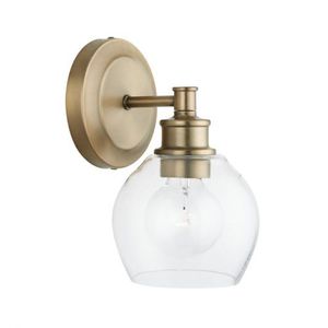 C621111AD426 Mid Century 1 Bulb Wall Sconce - Aged Brass C621111AD426 Mid Century 1 Bulb Wall Sconce - Aged Brass