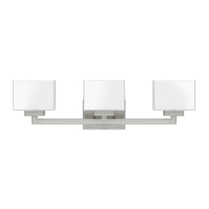 C8343BN155 Tahoe 3 Bulb Bathroom Lighting - Brushed Nickel C8343BN155 Tahoe 3 Bulb Bathroom Lighting - Brushed Nickel