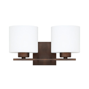 C8492BB103 Steele 2 Bulb Bathroom Lighting - Burnished Bronze C8492BB103 Steele 2 Bulb Bathroom Lighting - Burnished Bronze