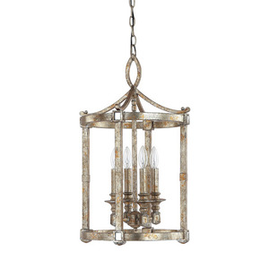 C9162SG Palazzo Large Foyer Chandelier Chandelier - Silver / Gold Leaf C9162SG Palazzo Large Foyer Chandelier Chandelier - Silver / Gold Leaf