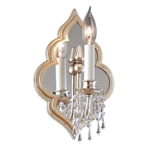 C16111 Bijoux 1 Bulb Wall Sconce - Silver Leaf C16111 Bijoux 1 Bulb Wall Sconce - Silver Leaf