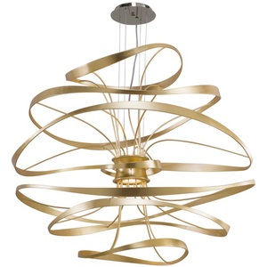 C21644 Calligraphy Entrance / Foyer Pendant Light - Gold Leaf C21644 Calligraphy Entrance / Foyer Pendant Light - Gold Leaf