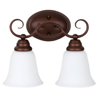 Bathroom Lighting (2 Bulbs) 13-5/8" Width Bathroom Lighting (2 Bulbs) 13-5/8" Width