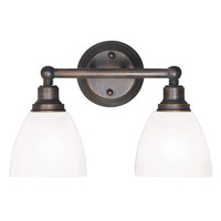 Bathroom Lighting (2 Bulbs) 14-1/2" Width Bathroom Lighting (2 Bulbs) 14-1/2" Width