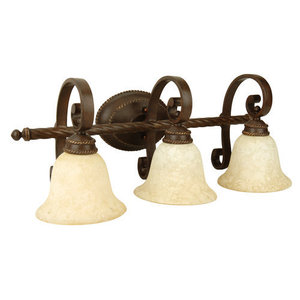 C8128AG3 Riata 3 Bulb Bathroom Lighting - Aged Bronze C8128AG3 Riata 3 Bulb Bathroom Lighting - Aged Bronze