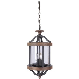 CZ7921TBWB Ashwood Hanging Hanging Lantern - Textured Black / Whiskey Barrel CZ7921TBWB Ashwood Hanging Hanging Lantern - Textured Black / Whiskey Barrel